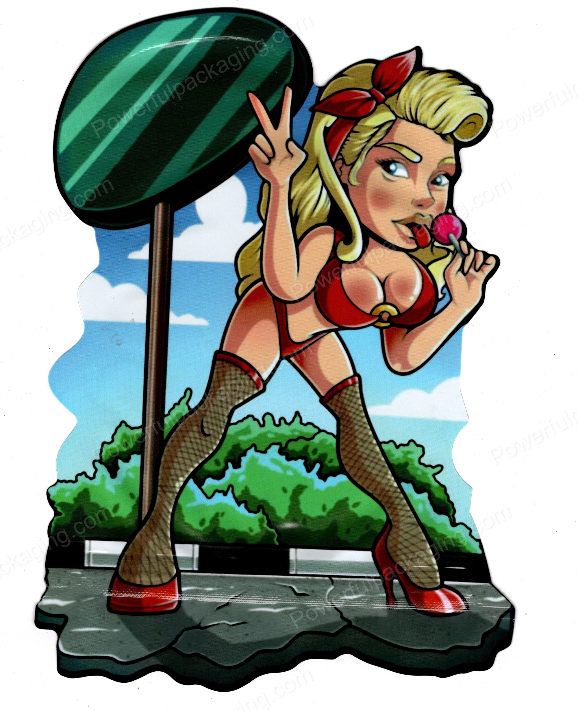 Day Walker Generic 3D Mylar Shaped Bag 3.5g Flower Packaging *Empty Bags* (CAsupply)