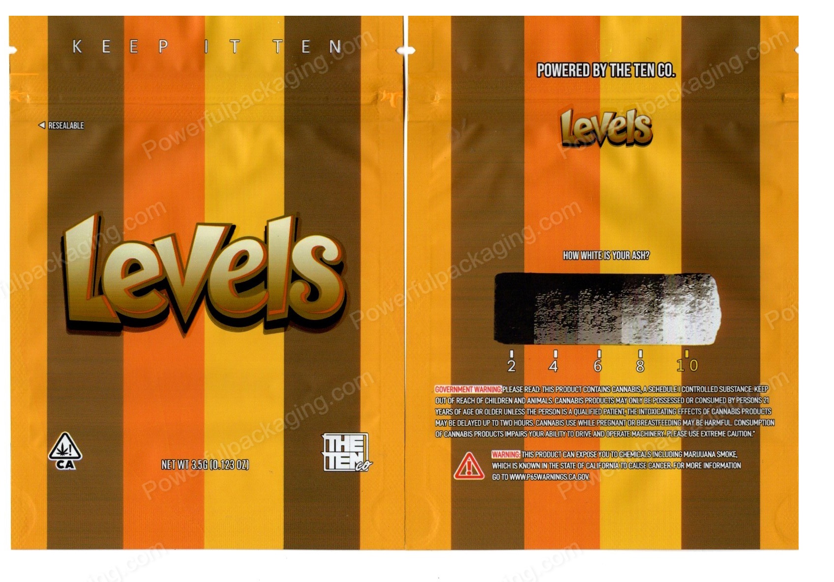 THE TEN co : Levels Mylar Bag *Empty Bags* (CaSupply)