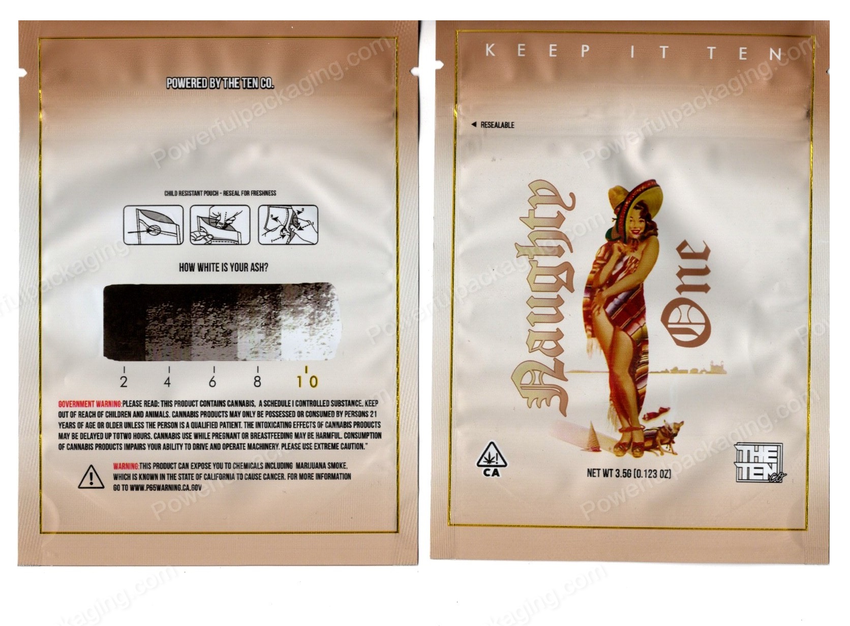 THE TEN co : Naughty One Mylar Bag *Empty Bags* (CaSupply)