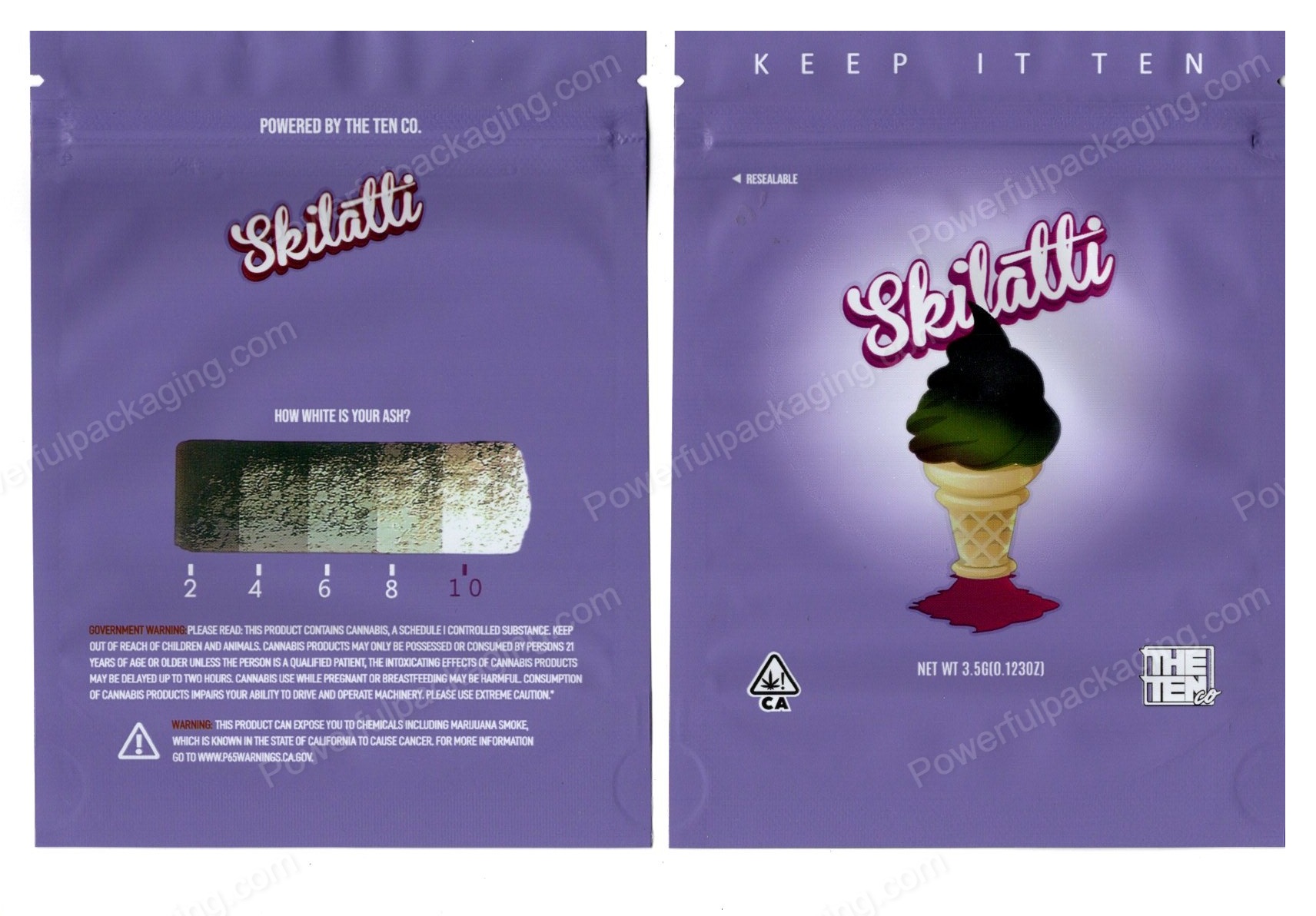 THE TEN co : Skilatti Mylar Bag *Empty Bags* (CaSupply)