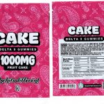 Cake Fruit Cake Delta 9 1000mg Edible Packaging Mylar Bag *Empty Bags* (CaSupply)