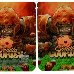 Gorilla Cookies Flower Packaging 3.5 Holographic Mylar Bag *Empty Bags*