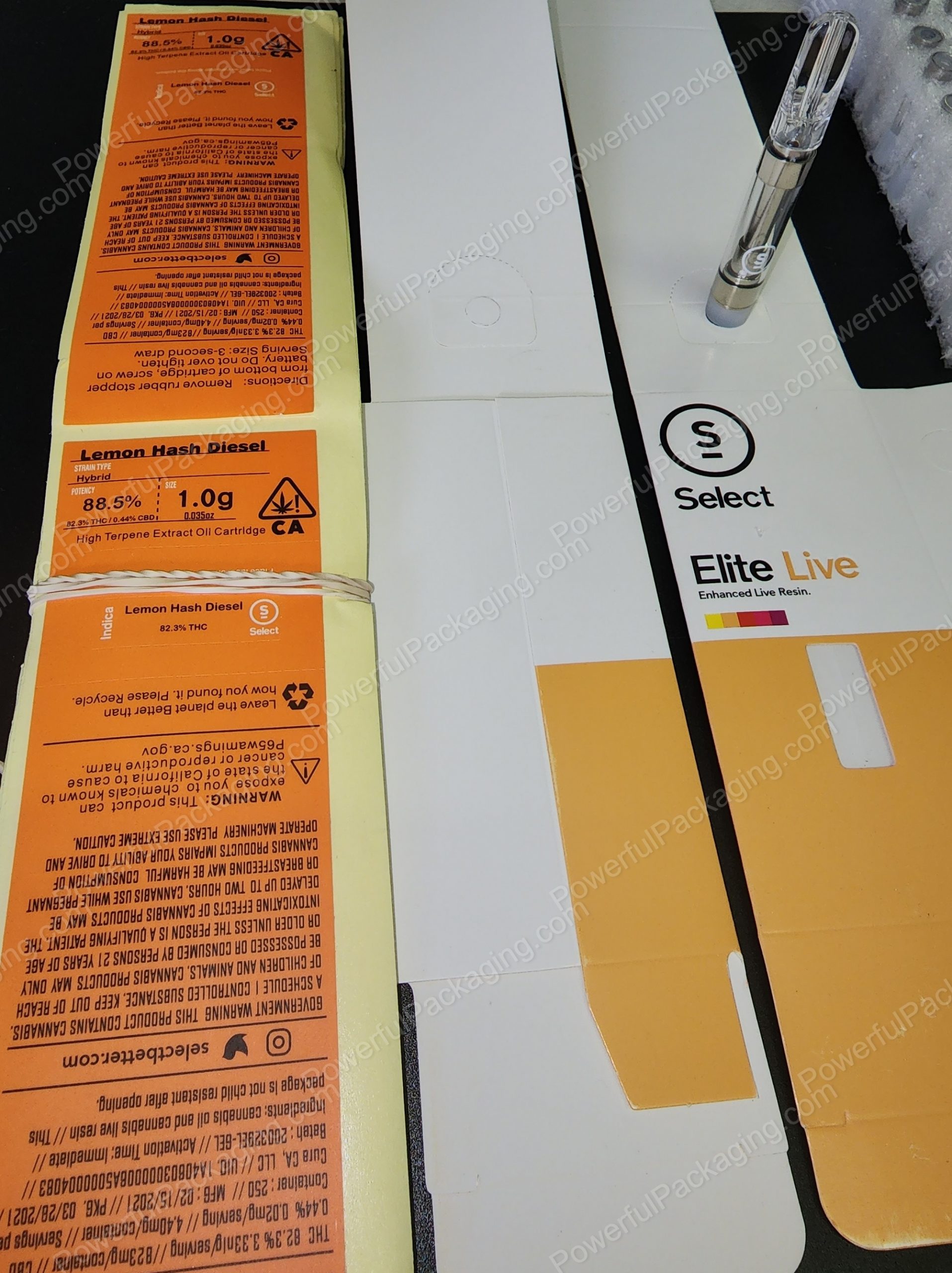 Select Elite Live Enchanced Live Resin Complete Set (Stickers,Cart,Packaging) *Empty Packaging*