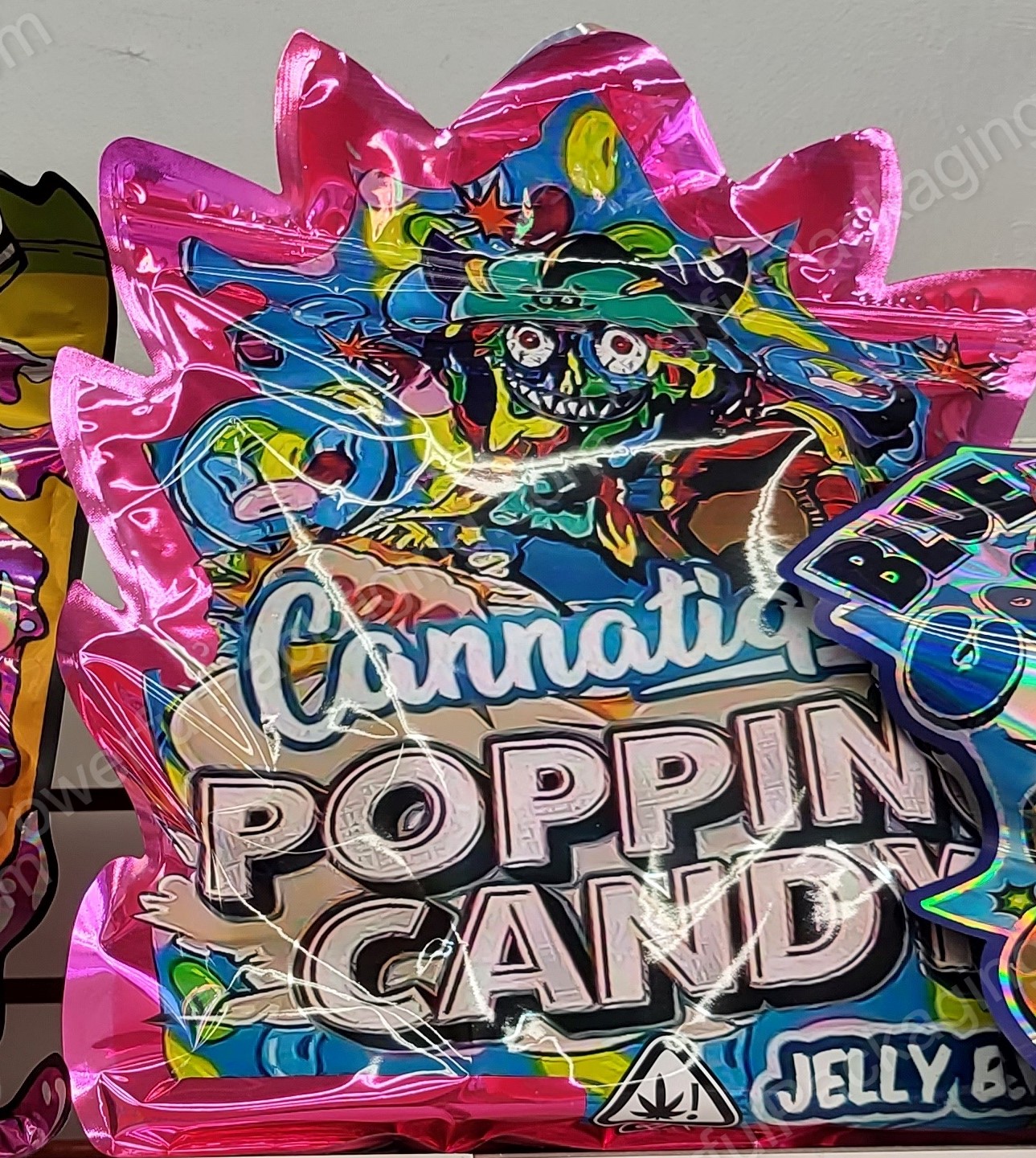 Pound Bags : Cannatique Popping Candy 3D Mylar 1lb Bag *Empty Bag* (CaSupply)