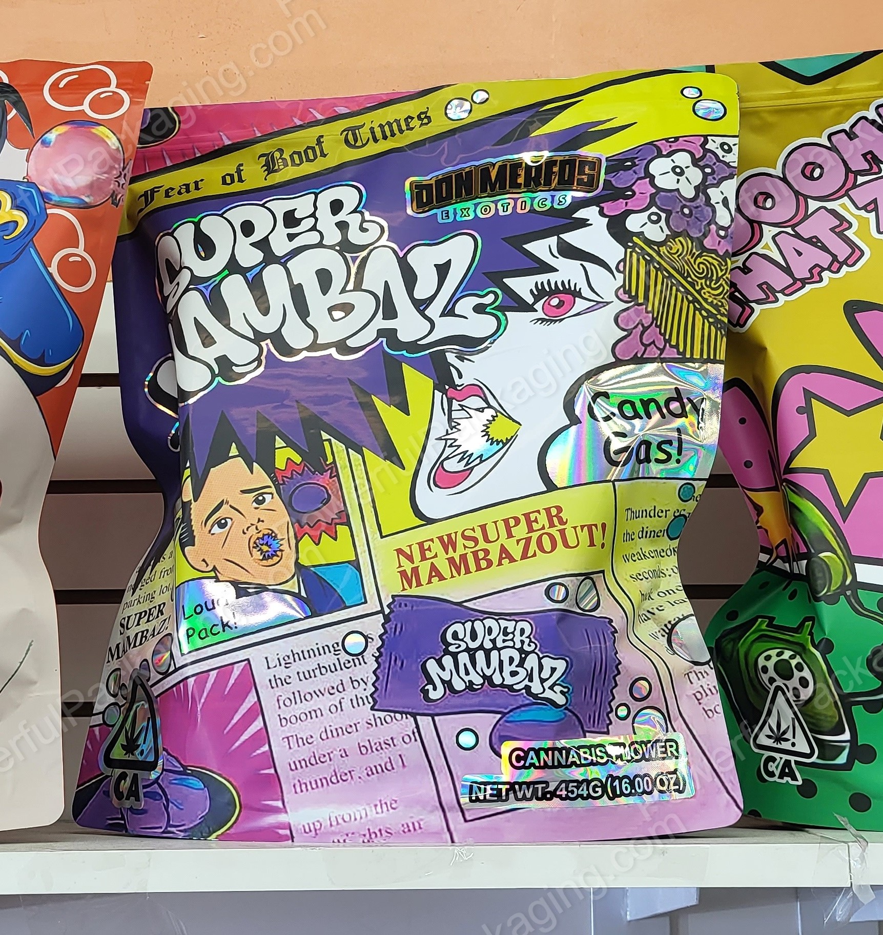 Pound Bags : Don Merfos Super Mambaz Pound Bag Mylar 1lb Bag *Empty Bag* (CaSupply)