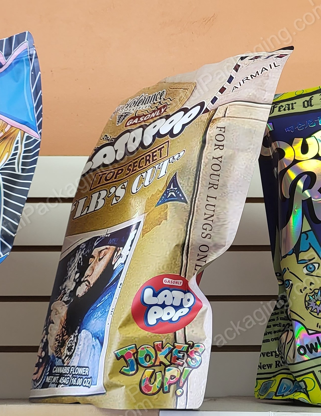 Pound Bags : Jokes Up High Tolerance Lato Pop Mylar 1lb Bag *Empty Bag* (CaSupply)