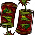 Kandy Kaboom by Bomb Popz 3D Mylar Shaped Bag 3.5g Flower Packaging *Empty Bags* (CAsupply-X1)