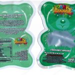 Dank Gummies Cannabis Infused Green Stand Up Bear 500mg Mylar Shaped Edible Packaging *Empty Bags* (#M)