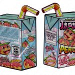 Heavy Loadz : Japanese Peaches 3D Mylar Shaped Bag 3.5g Flower Packaging *Empty Bags* (CAsupply)