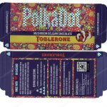 PolkaDot Magic Mushroom Belgain Chocolate : Toblerone 4g 10-Pack with Master Case (5x2.5in) *Empty Box* (CaSupply)