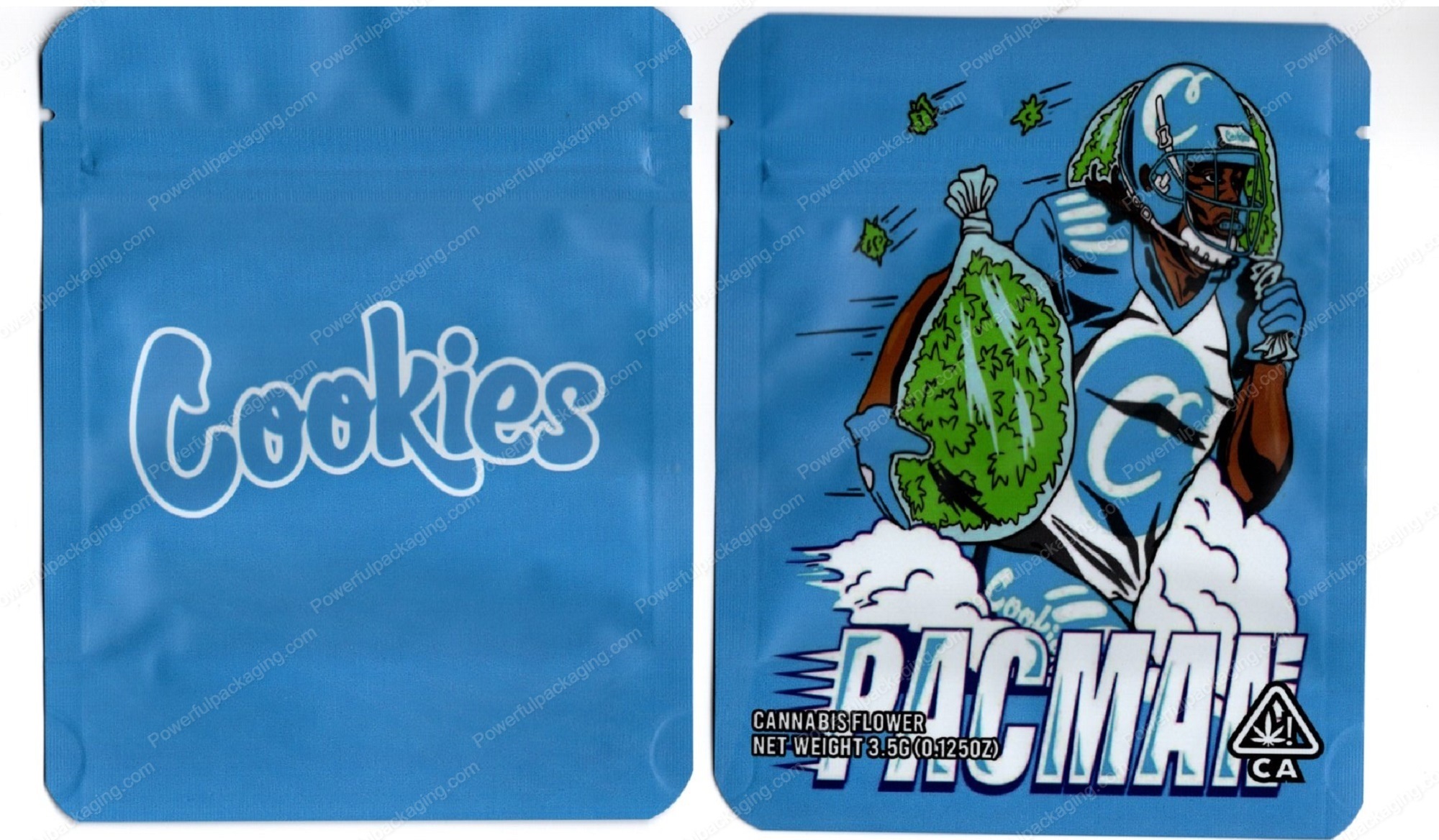 Cookies : PacMan Flower Packaging 3.5 Mylar Bag *Empty Bags* (#C3)