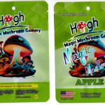 High Magic Mushroom Apple Psilocybin 3000mg Gummy Packaging Mylar Bag *Empty Bags* (CaSupply) (#C3S)