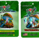 High Magic Mushroom Watermelon Psilocybin 3000mg Gummy Packaging Mylar Bag *Empty Bags* (CaSupply) (#C3S)