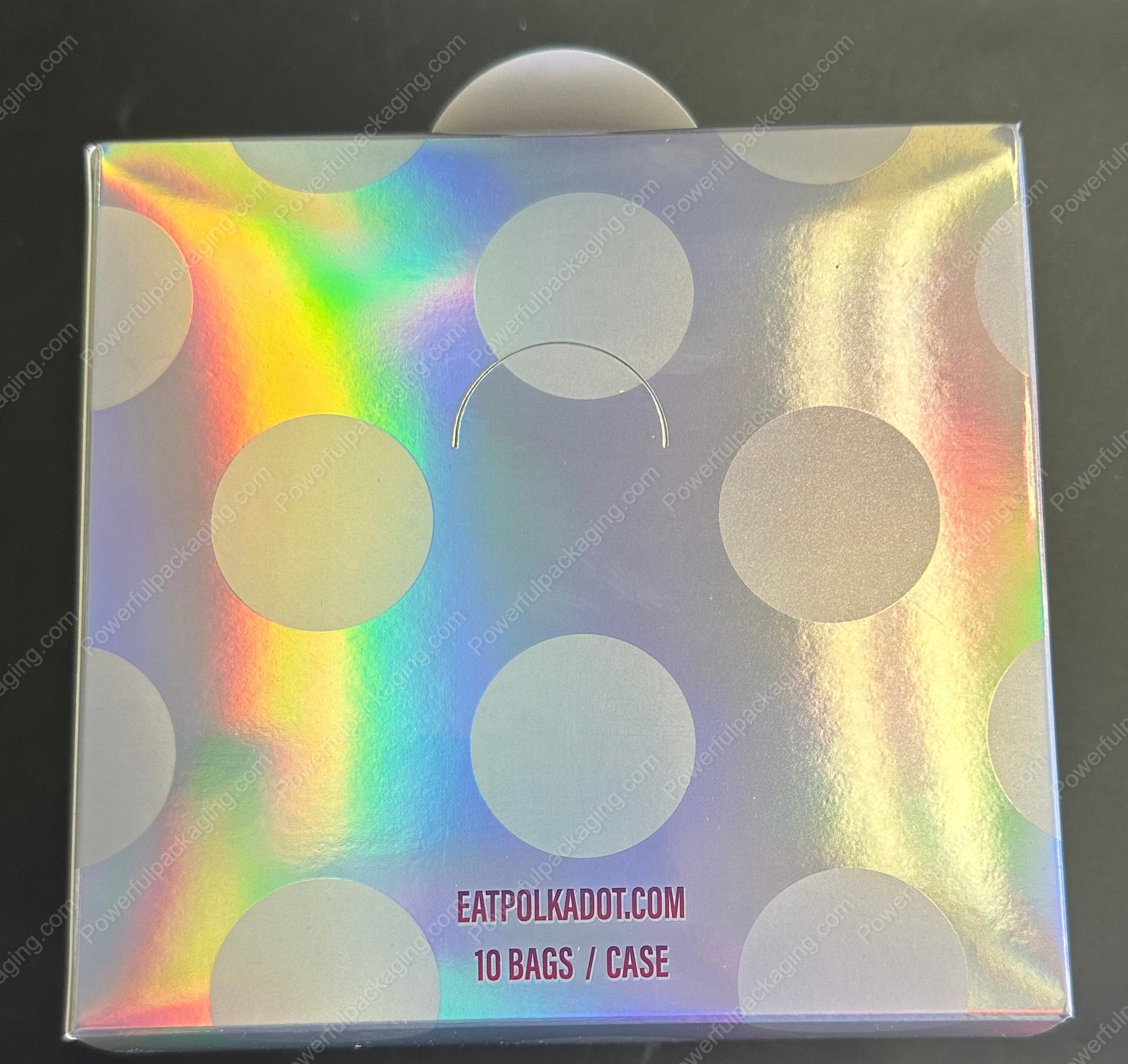 Polkadot Sour Apple Vegan Mushroom Gummies w/ Display Case 4G Edible Mylar Shaped Bag Packaging *Empty Bags* (#C1)