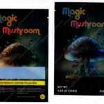 Magic Mushroom Version-11 Psilocybin Reflective Mushroom Packaging Mylar Bag  *Empty Bags* (CaSupply) (#C3S)