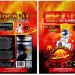 Rock It : Blasts Off Berry Banana Infused THC Gummies Delta-8 Packaging 3.5 Mylar Bag *Empty Bags* (#DeltaC)