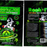 Rock It : Blazing Sour Apple Infused THC Gummies Delta-8 Packaging 3.5 Mylar Bag *Empty Bags* (#DeltaC)