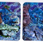 SherbMoney : Blue Monster Reflective Flower Packaging 3.5 Mylar Bag *Empty Bags* (#C3)