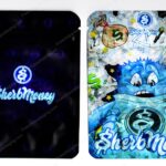 SherbMoney : Surprised Monster Reflective Flower Packaging 3.5 Mylar Bag *Empty Bags* (#C3)