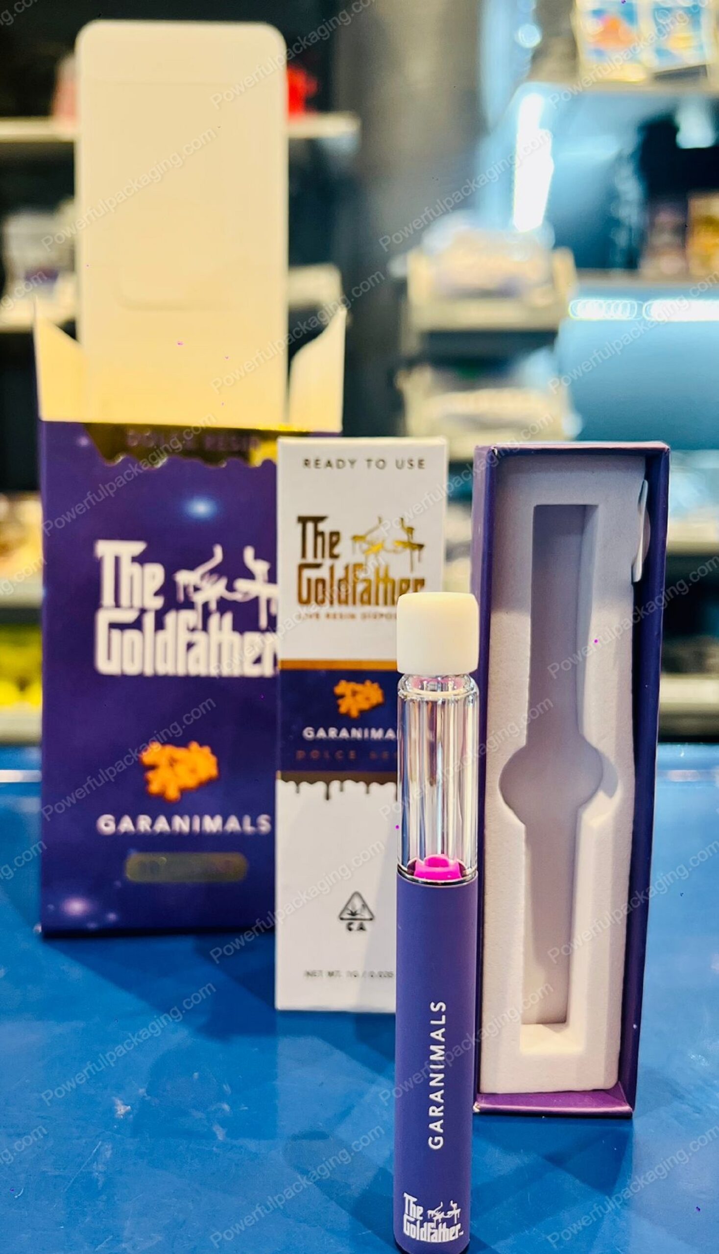 The Goldfather Disposable Vape (Garanimals) Complete Set *Empty Packaging*