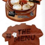 The Menu DimSum Dumplings 3.5 Mylar Shaped Bag Flower Packaging *Empty Bags* (CaSupply) (#C1S)