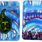 Torch : Sprinklez Reflective Flower Packaging 3.5 Mylar Bag *Empty Bags* (#RC1)