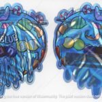 Blue Candy Donut Flower Bag 3.5 Mylar Bag *Empty Bags* (#A5)