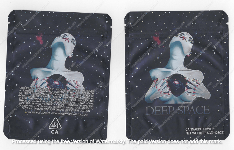 Deep Space Generic Flower Bag 3.5 Mylar Bag *Empty Bags* (#A6)