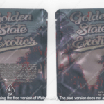 Golden State Exotics Generic Flower Bag 3.5 Mylar Bag *Empty Bags* (#A6)