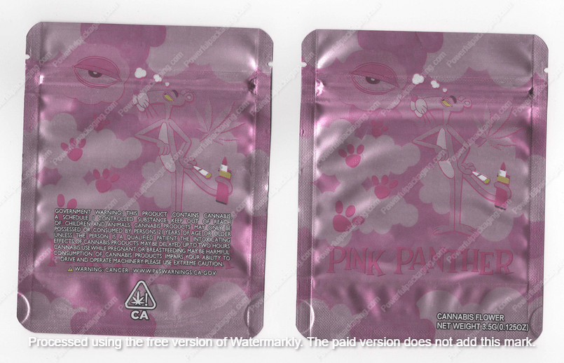 Pink Panther Generic Flower Bag 3.5 Mylar Bag *Empty Bags* (#A6)